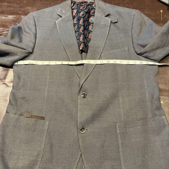 Kroon Bono 2 Men's 42R Single Breasted Blazer Jacket‎ Lined Cotton - Picture 2 of 15